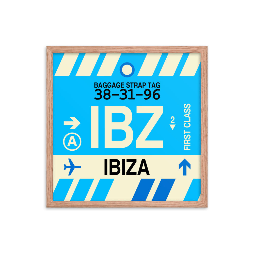 Travel-Themed Framed Print • IBZ Ibiza Souvenir • YHM Designs - Image 10