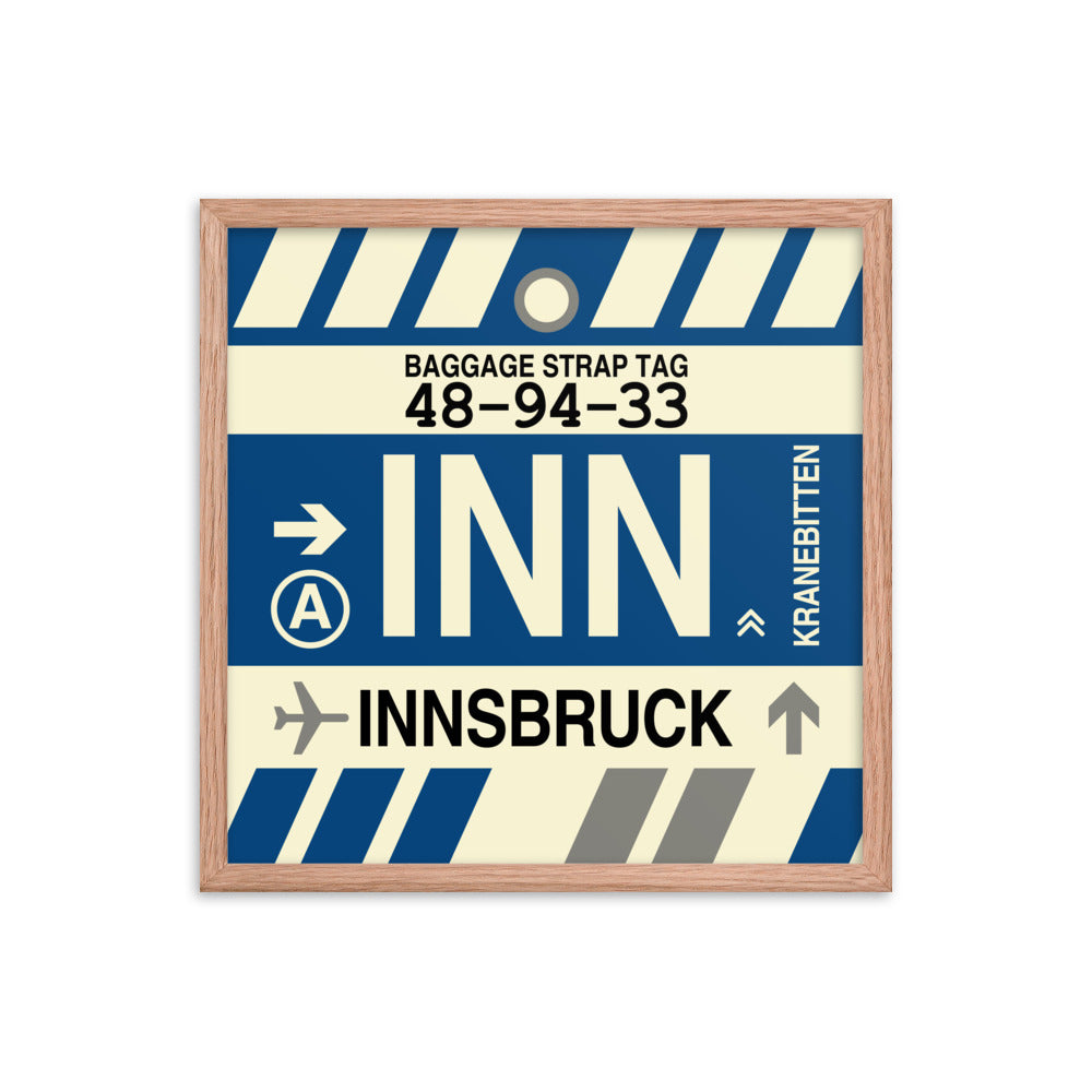 Travel-Themed Framed Print • INN Innsbruck Souvenir • YHM Designs - Image 10