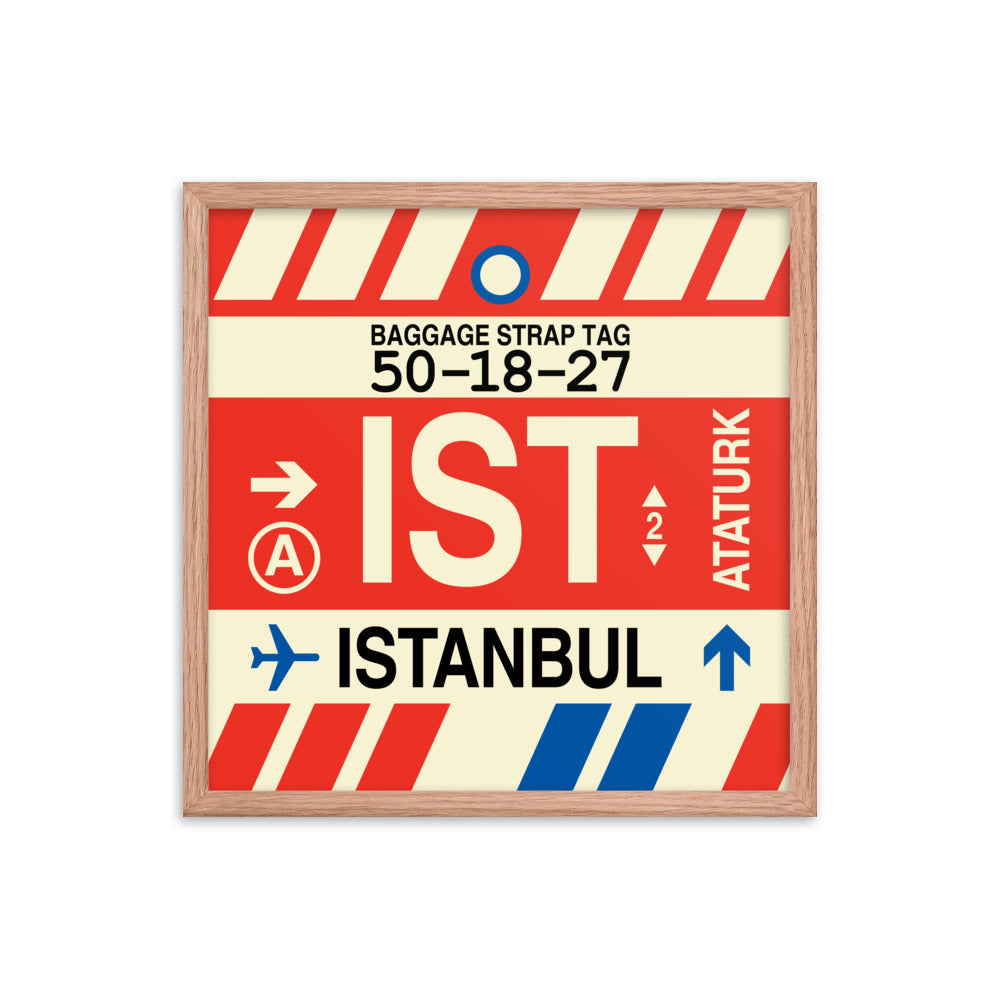 Travel-Themed Framed Print • IST Istanbul Souvenir • YHM Designs - Image 10