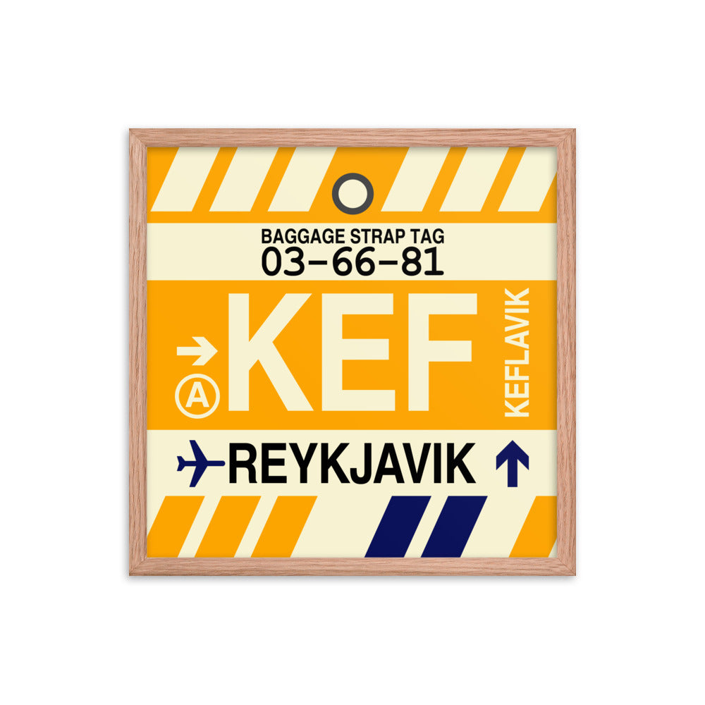 Travel-Themed Framed Print • KEF Reykjavik Souvenir • YHM Designs - Image 10