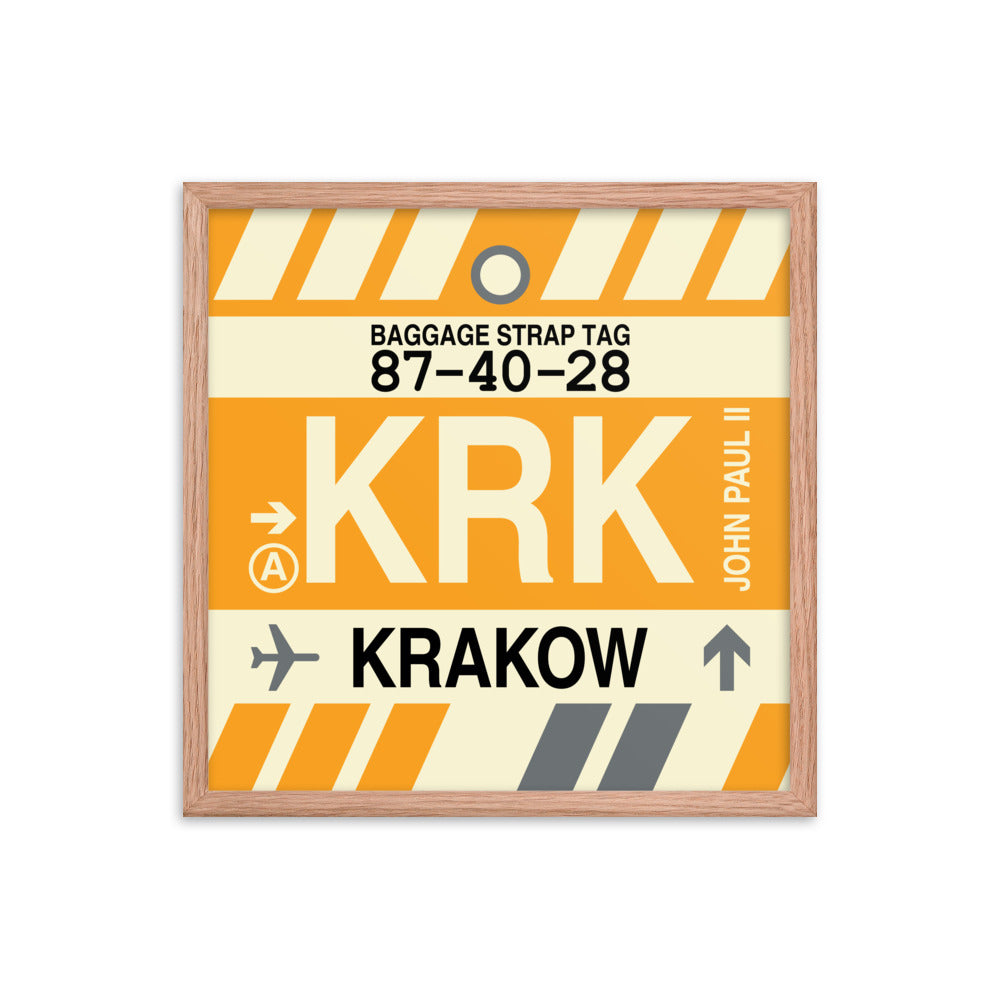 Travel-Themed Framed Print • KRK Krakow Souvenir • YHM Designs - Image 10