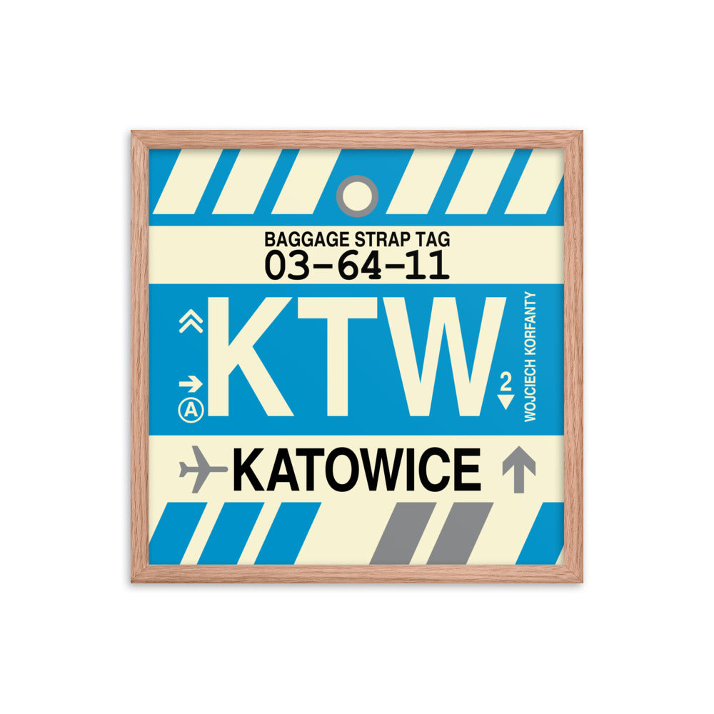Travel-Themed Framed Print • KTW Katowice Souvenir • YHM Designs - Image 10