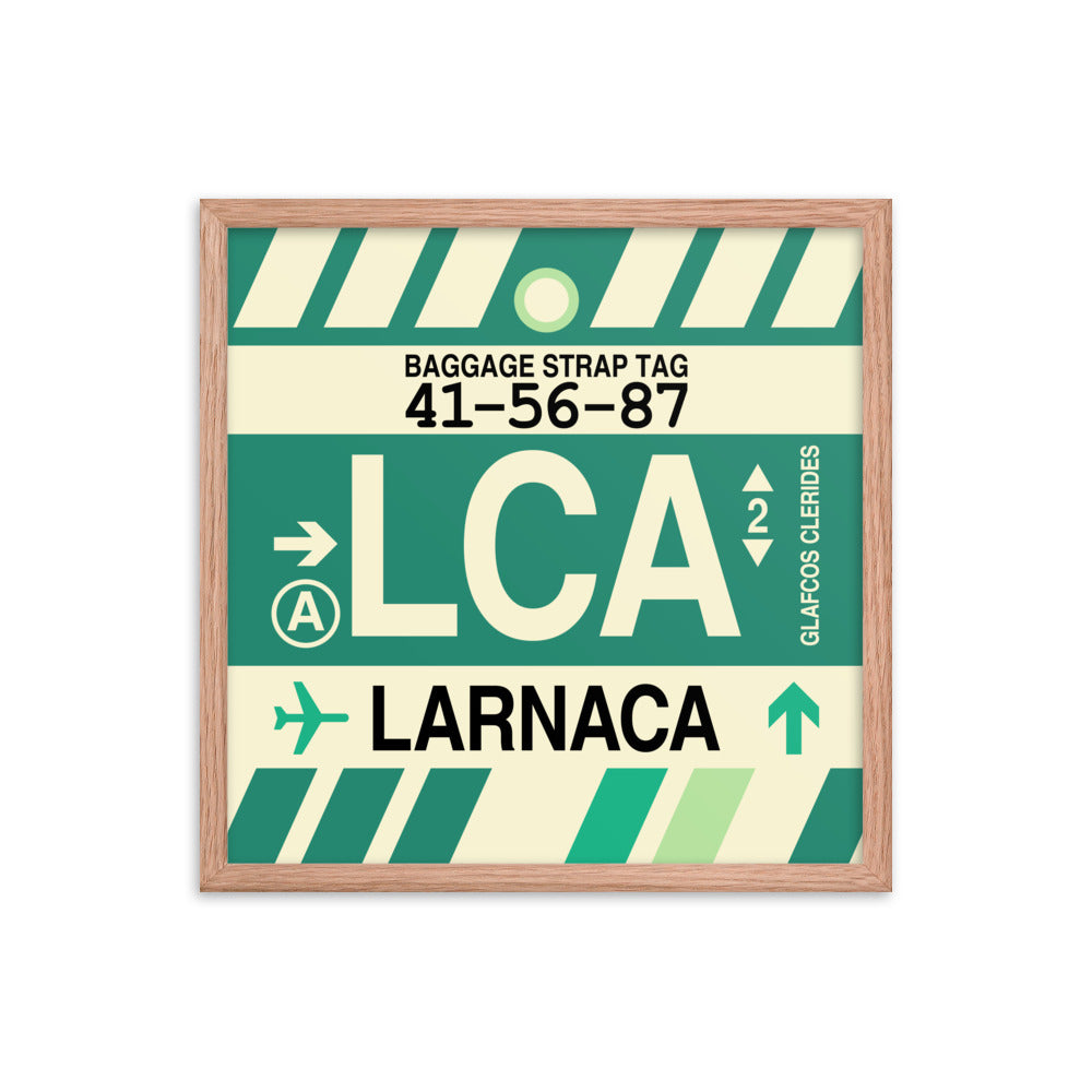 Travel-Themed Framed Print • LCA Larnaca Souvenir • YHM Designs - Image 10