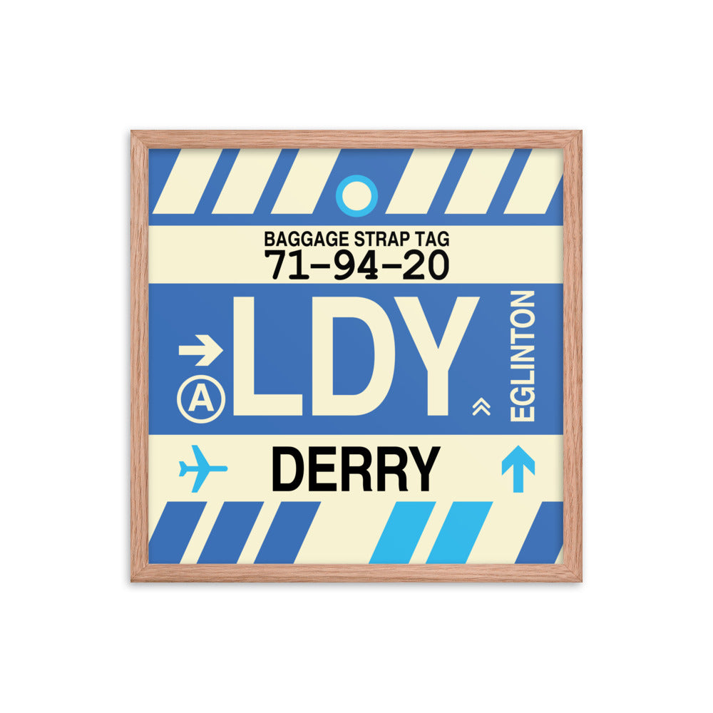 Travel-Themed Framed Print • LDY Derry Souvenir • YHM Designs - Image 10