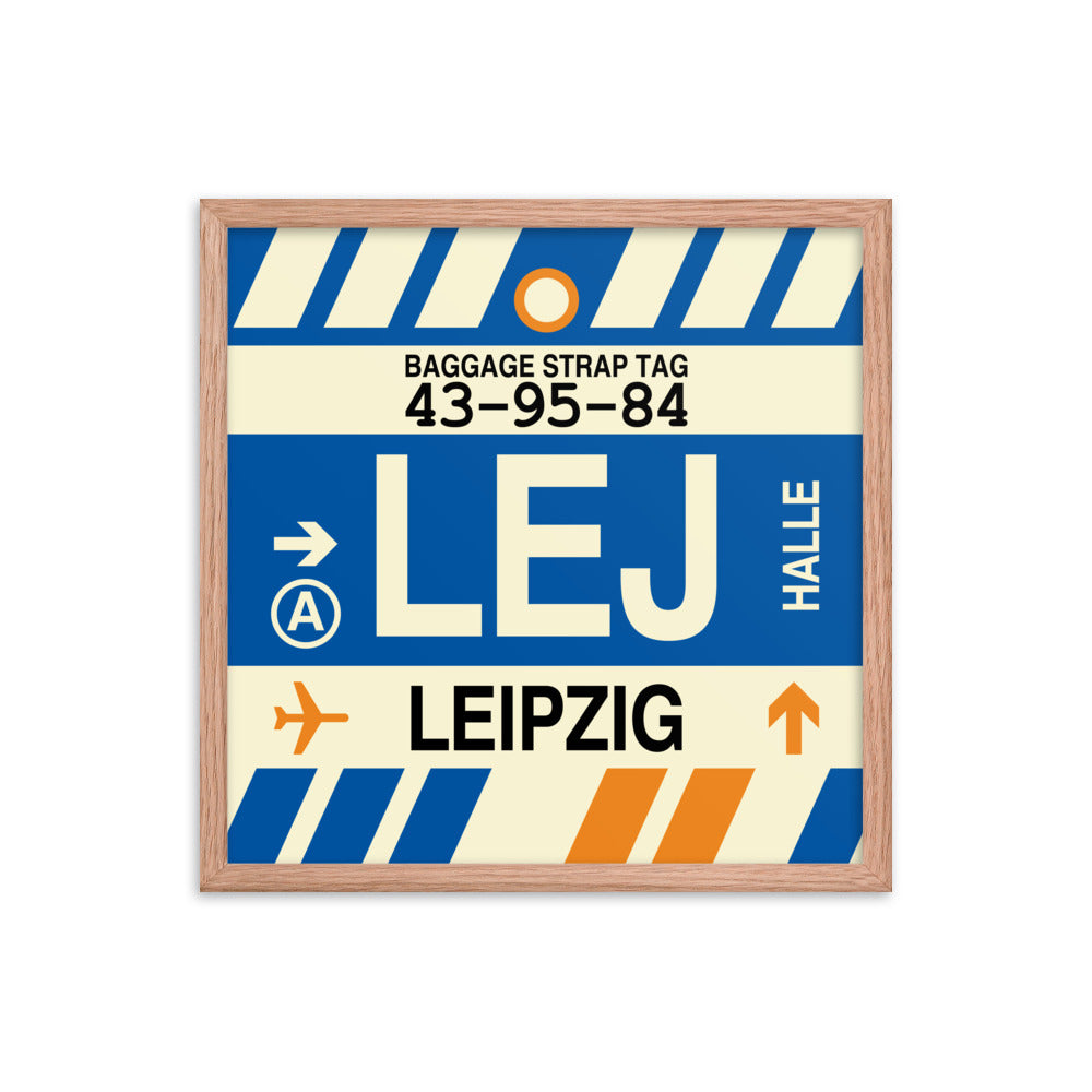 Travel-Themed Framed Print • LEJ Leipzig Souvenir • YHM Designs - Image 10