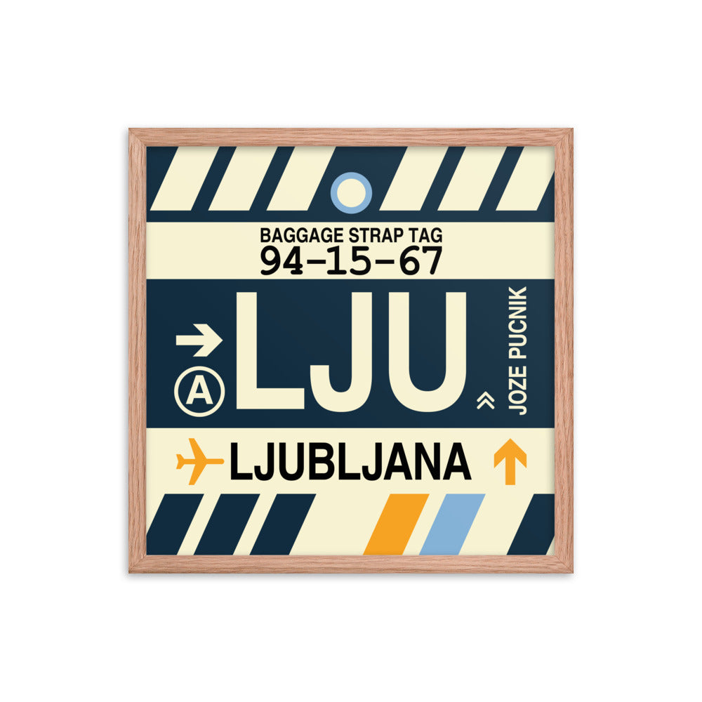 Travel-Themed Framed Print • LJU Ljubljana Souvenir • YHM Designs - Image 10