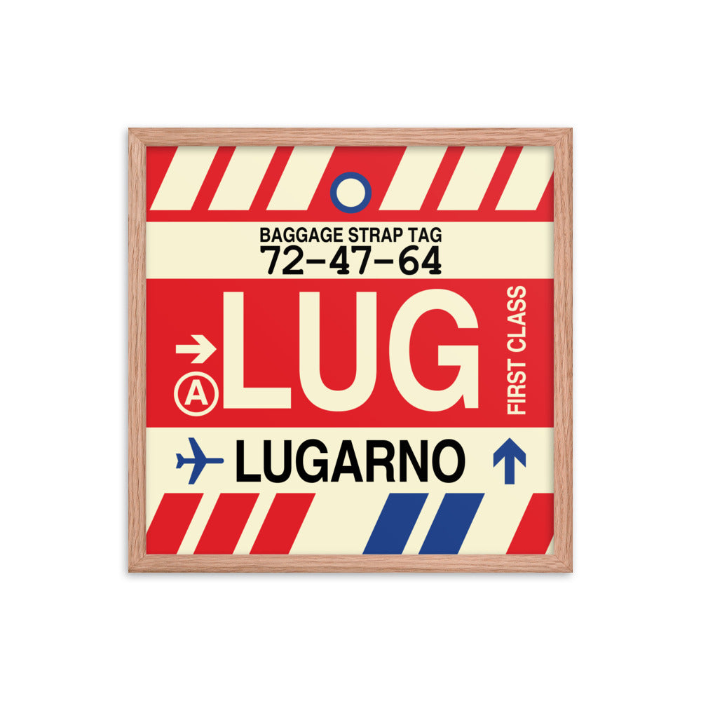 Travel-Themed Framed Print • LUG Lugarno Souvenir • YHM Designs - Image 10