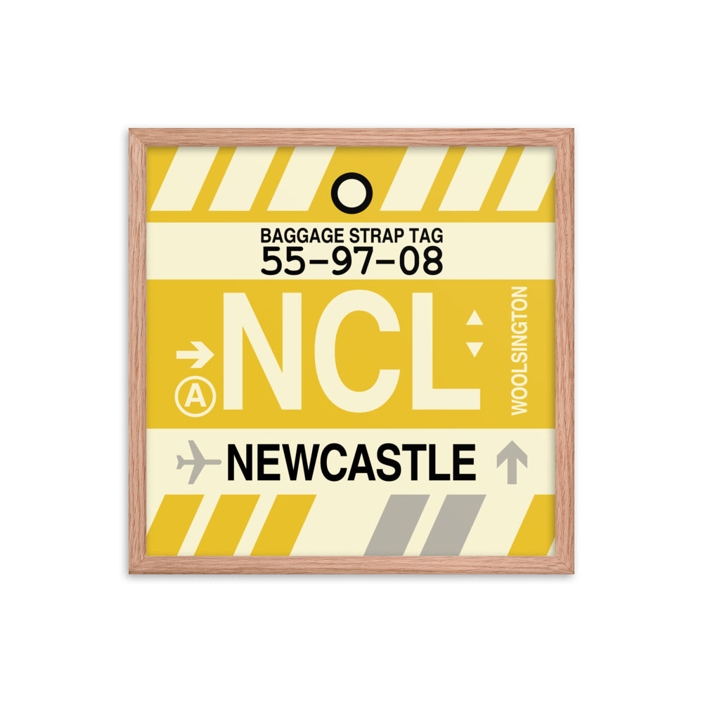 Travel-Themed Framed Print • NCL Newcastle Souvenir • YHM Designs - Image 10