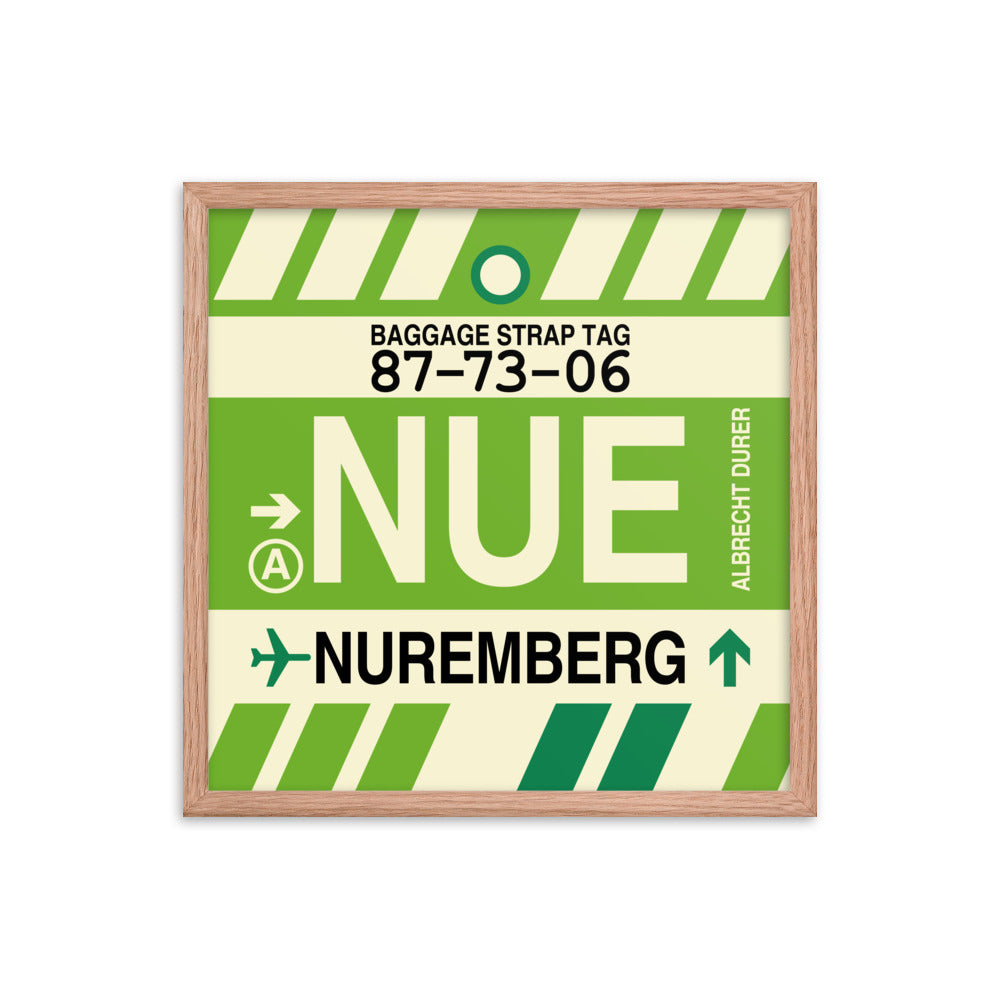 Travel-Themed Framed Print • NUE Nuremberg Souvenir • YHM Designs - Image 10