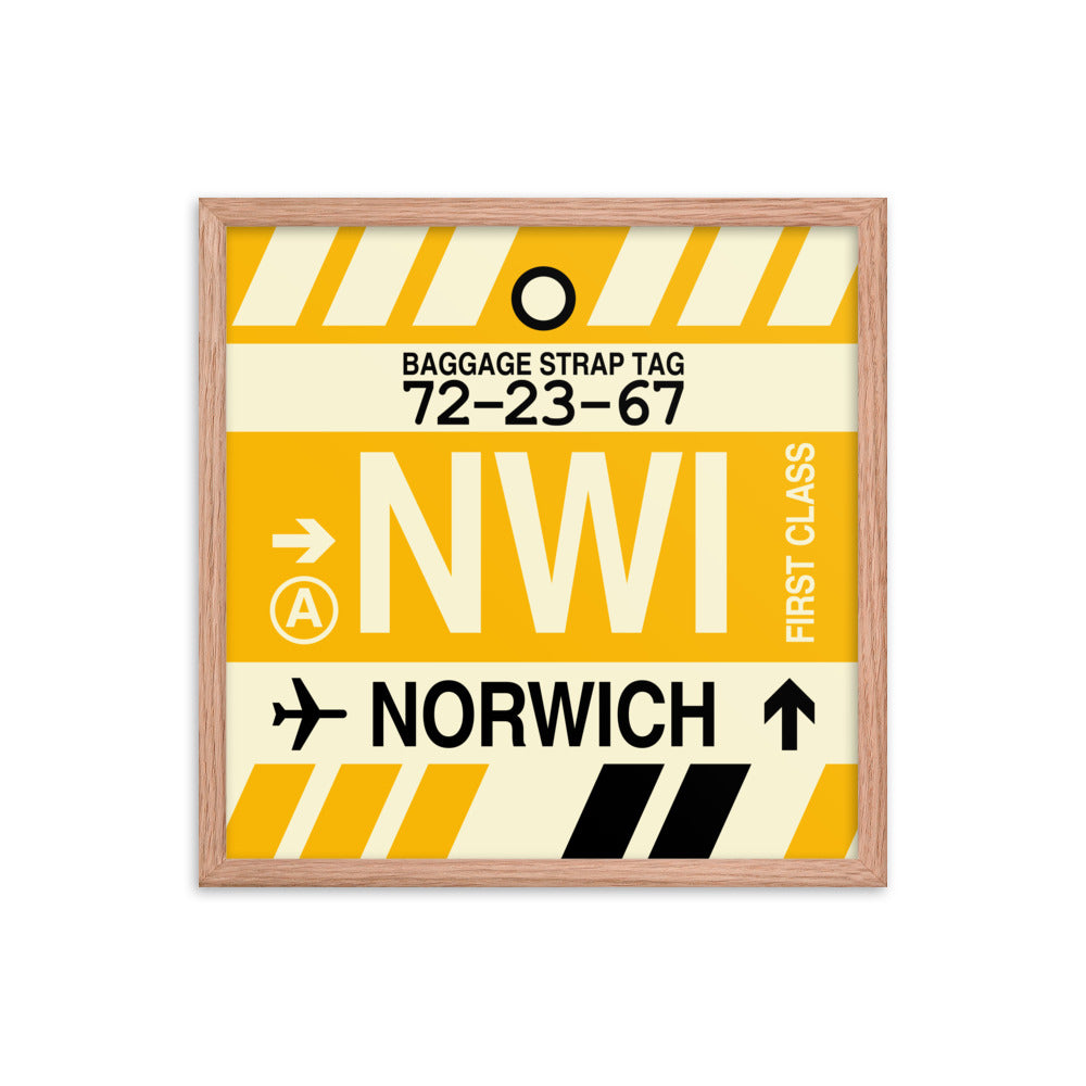 Travel-Themed Framed Print • NWI Norwich Souvenir • YHM Designs - Image 10