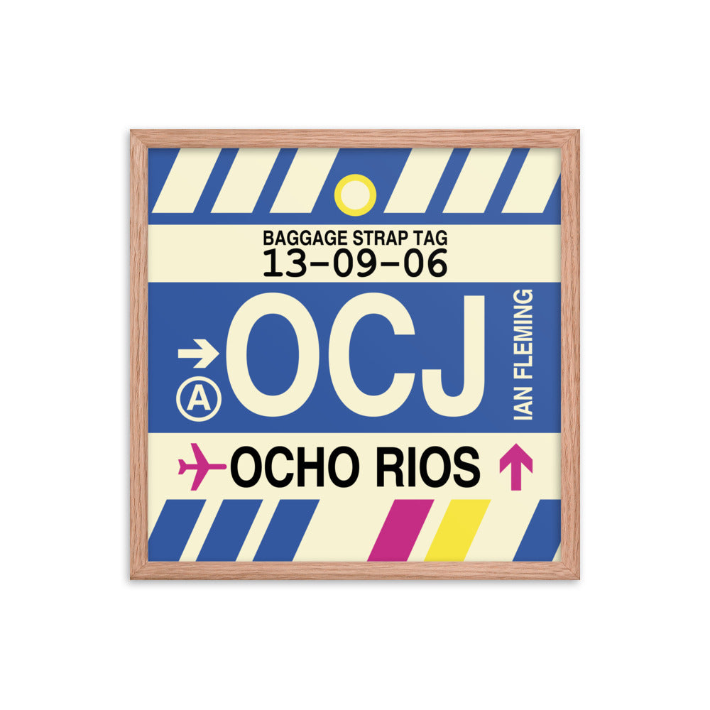 Travel-Themed Framed Print • OCJ Ocho Rios Souvenir • YHM Designs - Image 10