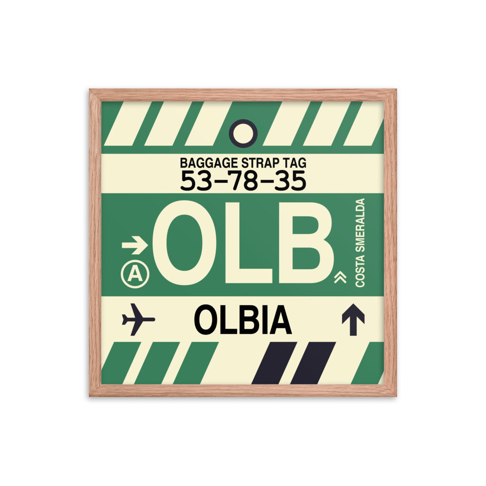Travel-Themed Framed Print • OLB Olbia Souvenir • YHM Designs - Image 10