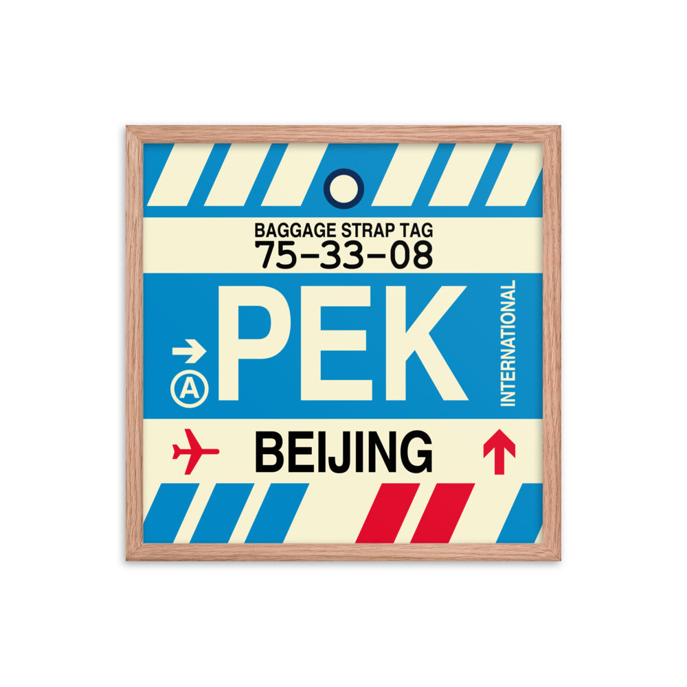Travel-Themed Framed Print • PEK Beijing Souvenir • YHM Designs - Image 10
