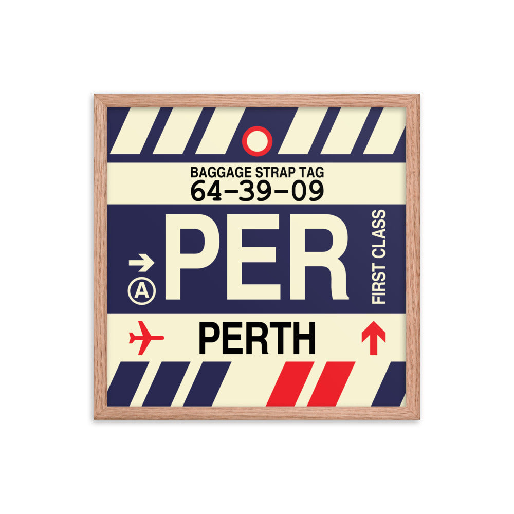Travel-Themed Framed Print • PER Perth • YHM Designs - Image 10