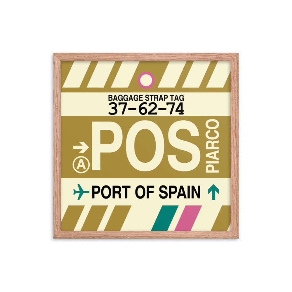 Travel-Themed Framed Print • POS Port of Spain Souvenir • YHM Designs - Image 10