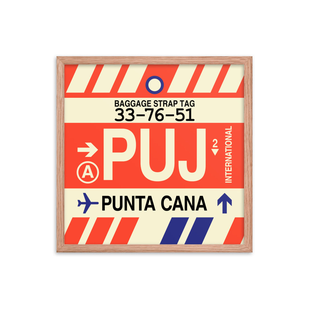 Travel-Themed Framed Print • PUJ Punta Cana Souvenir • YHM Designs - Image 10
