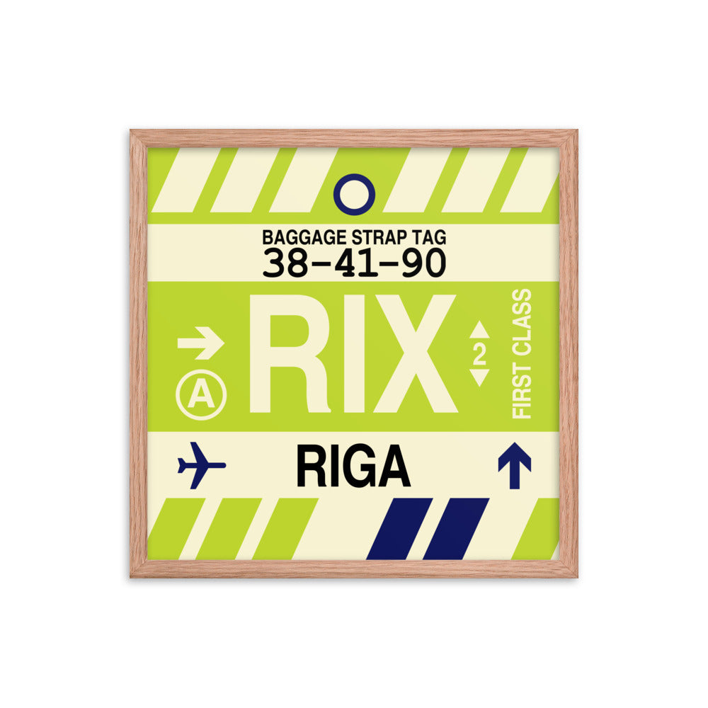 Travel-Themed Framed Print • RIX Riga Souvenir • YHM Designs - Image 10