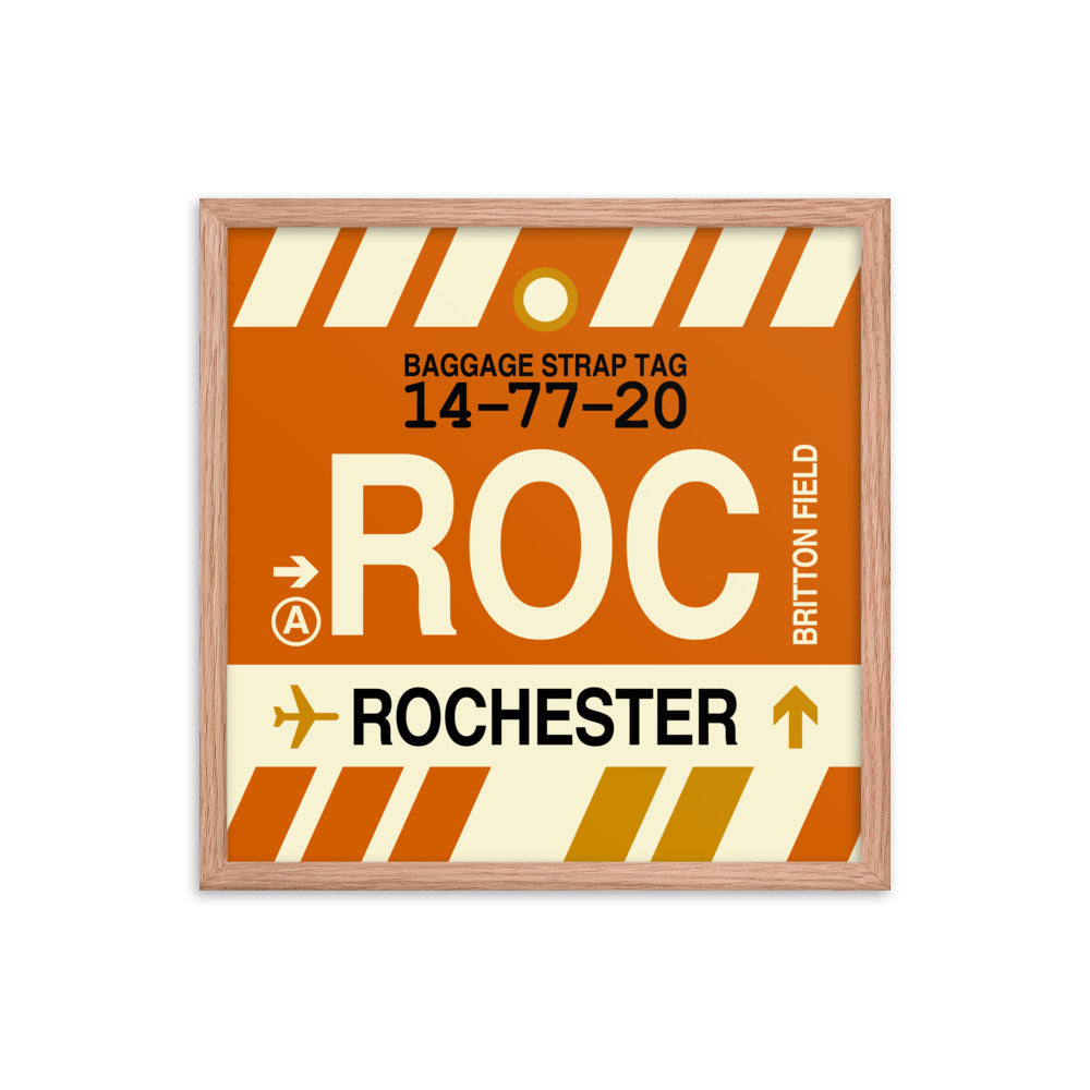 Travel-Themed Framed Print • ROC Rochester Souvenir • YHM Designs - Image 10
