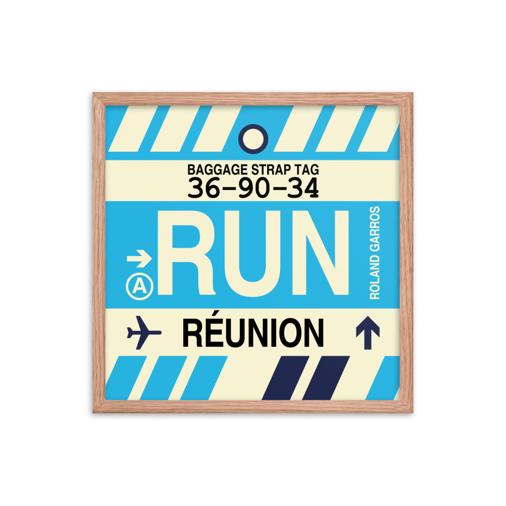 Travel-Themed Framed Print • RUN St-Denis Souvenir • YHM Designs - Image 10