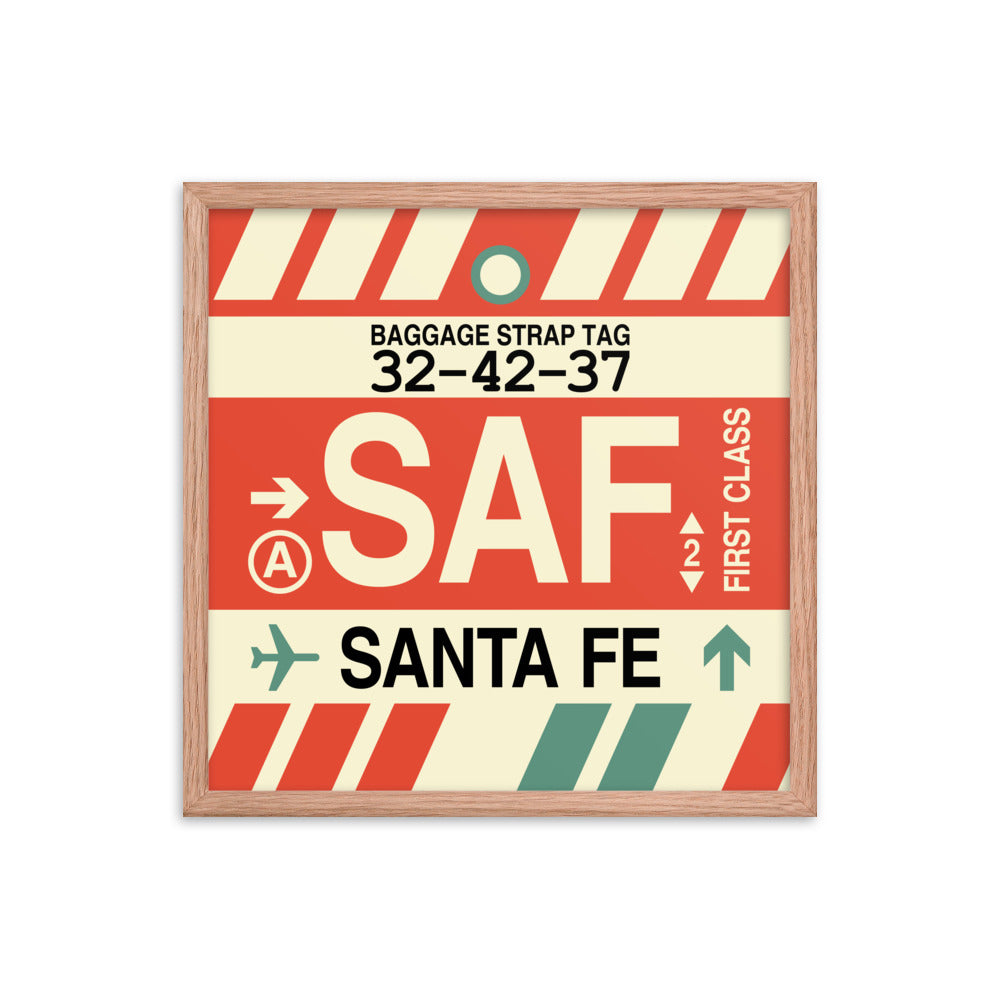 Travel-Themed Framed Print • SAF Santa Fe Souvenir • YHM Designs - Image 10