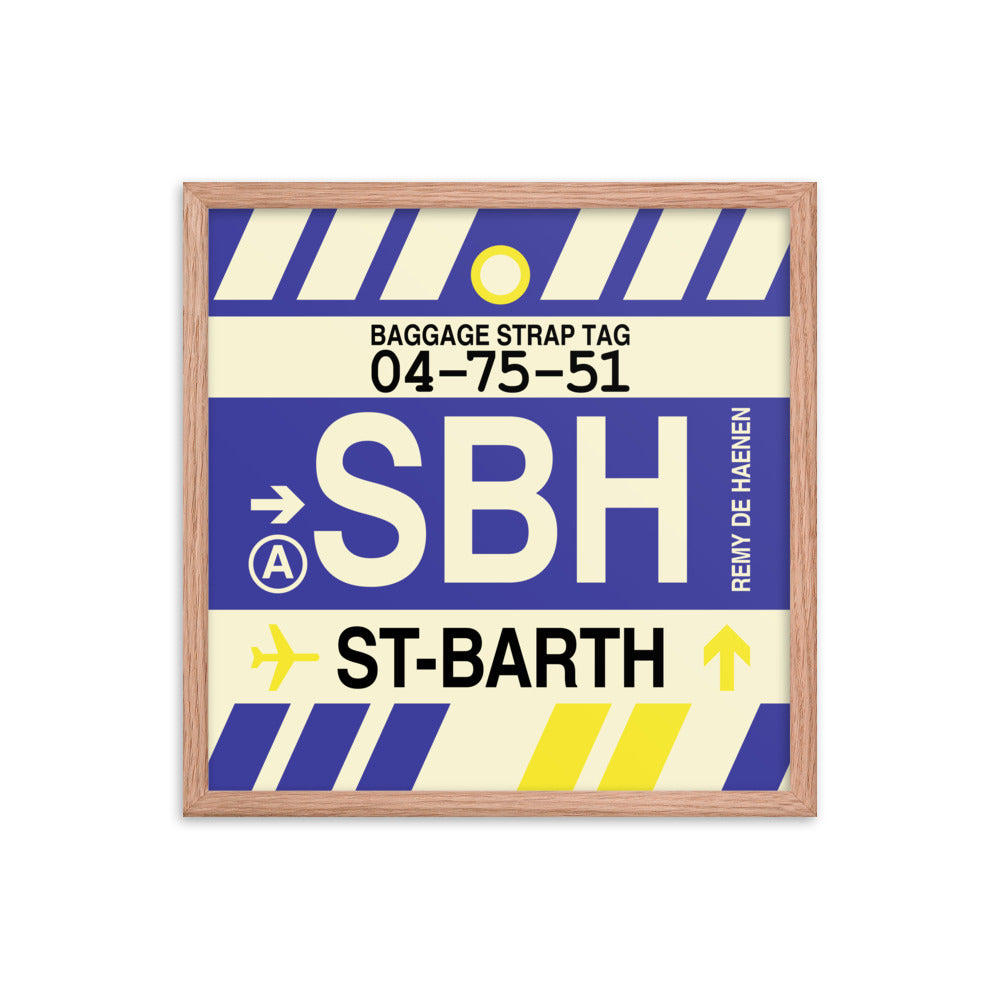 Travel-Themed Framed Print • SBH Saint Barthélemy Souvenir • YHM Designs - Image 10
