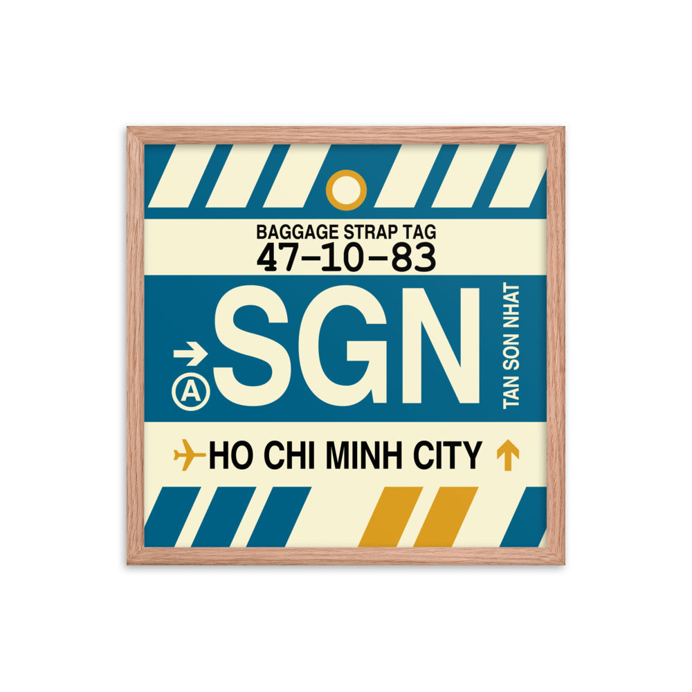 Travel-Themed Framed Print • SGN Ho Chi Minh City • YHM Designs - Image 10
