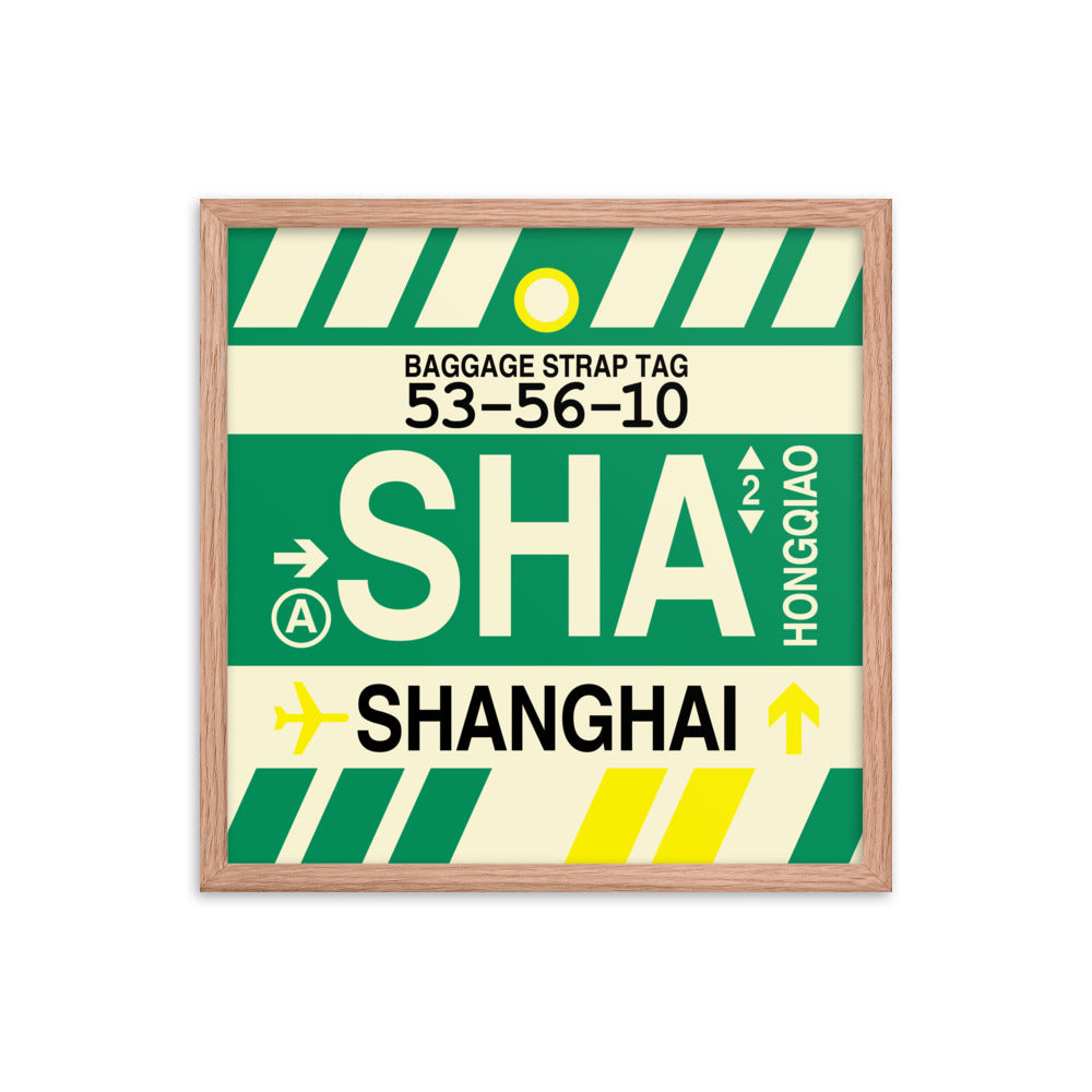 Travel-Themed Framed Print • SHA Shanghai • YHM Designs - Image 10