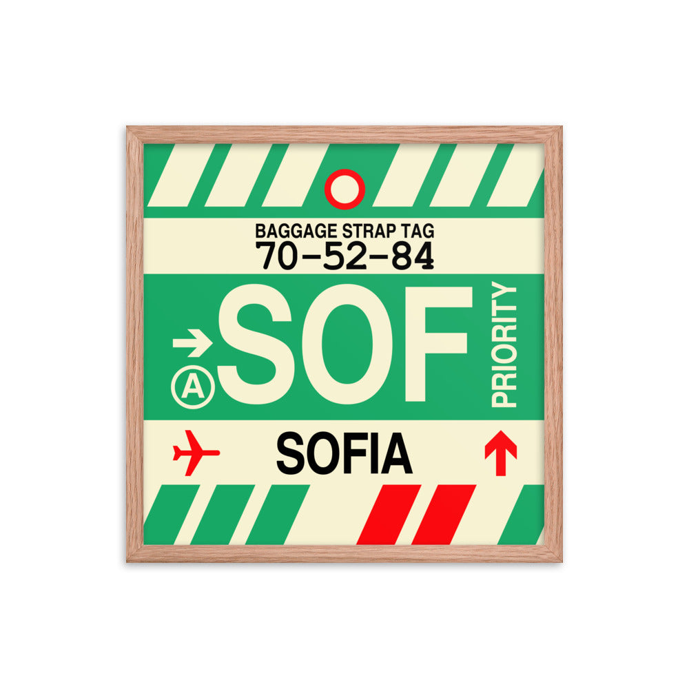 Travel-Themed Framed Print • SOF Sofia Souvenir • YHM Designs - Image 10