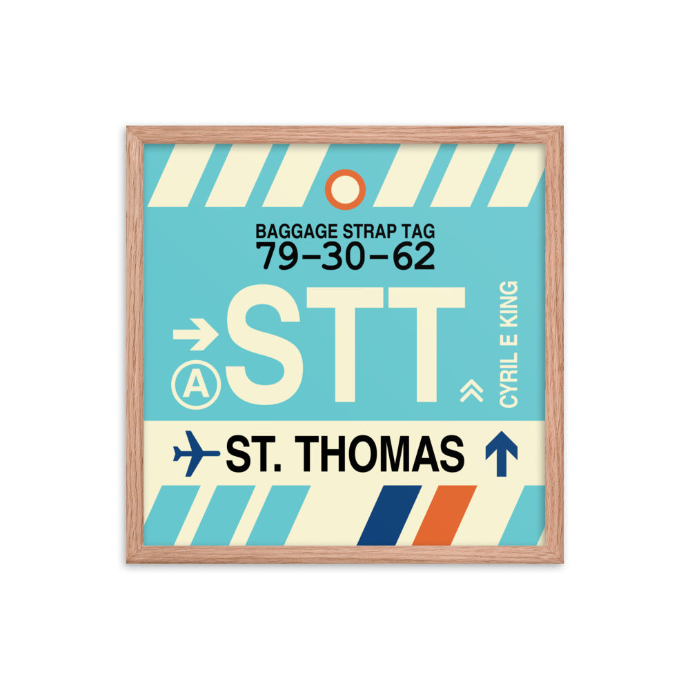 Travel-Themed Framed Print • STT St. Thomas • YHM Designs - Image 10