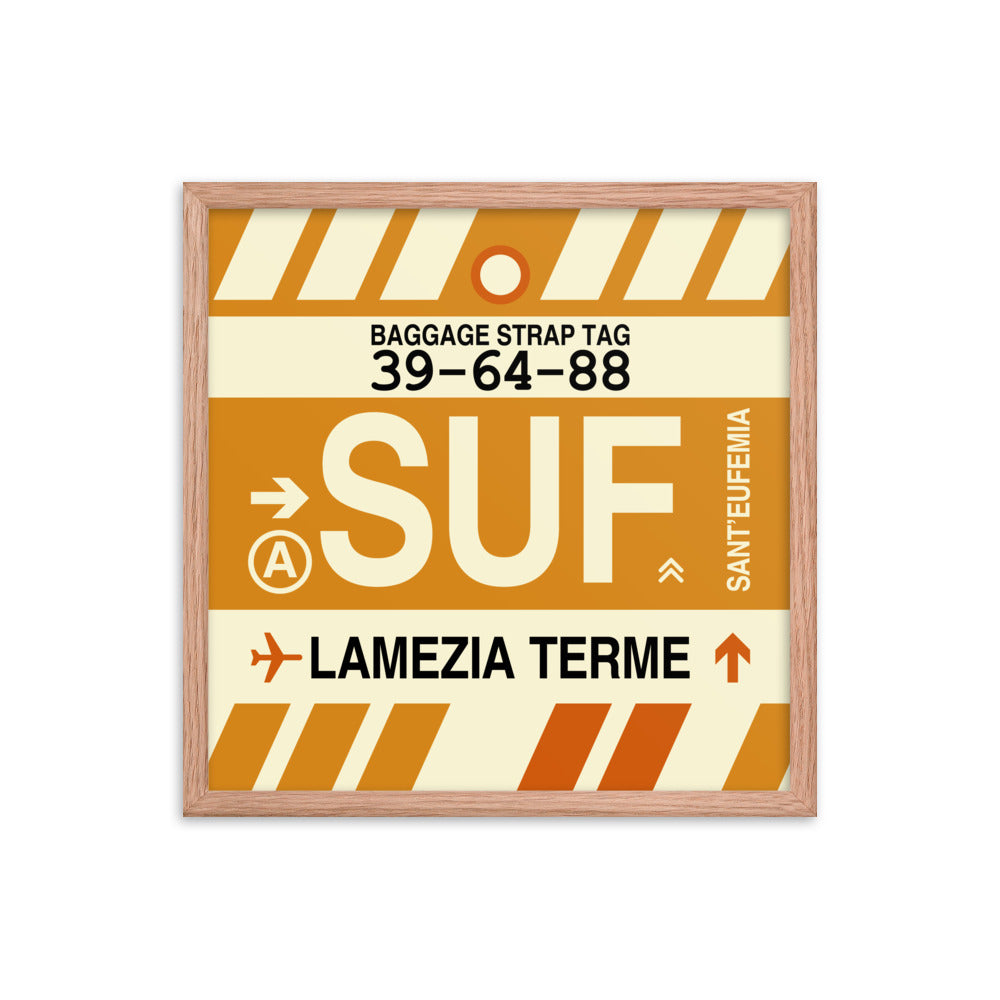 Travel-Themed Framed Print • SUF Lamezia Terme • YHM Designs - Image 10