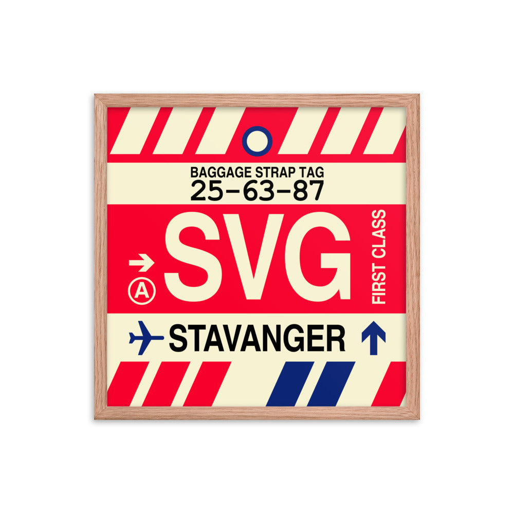 Travel-Themed Framed Print • SVG Stavanger Souvenir • YHM Designs - Image 10
