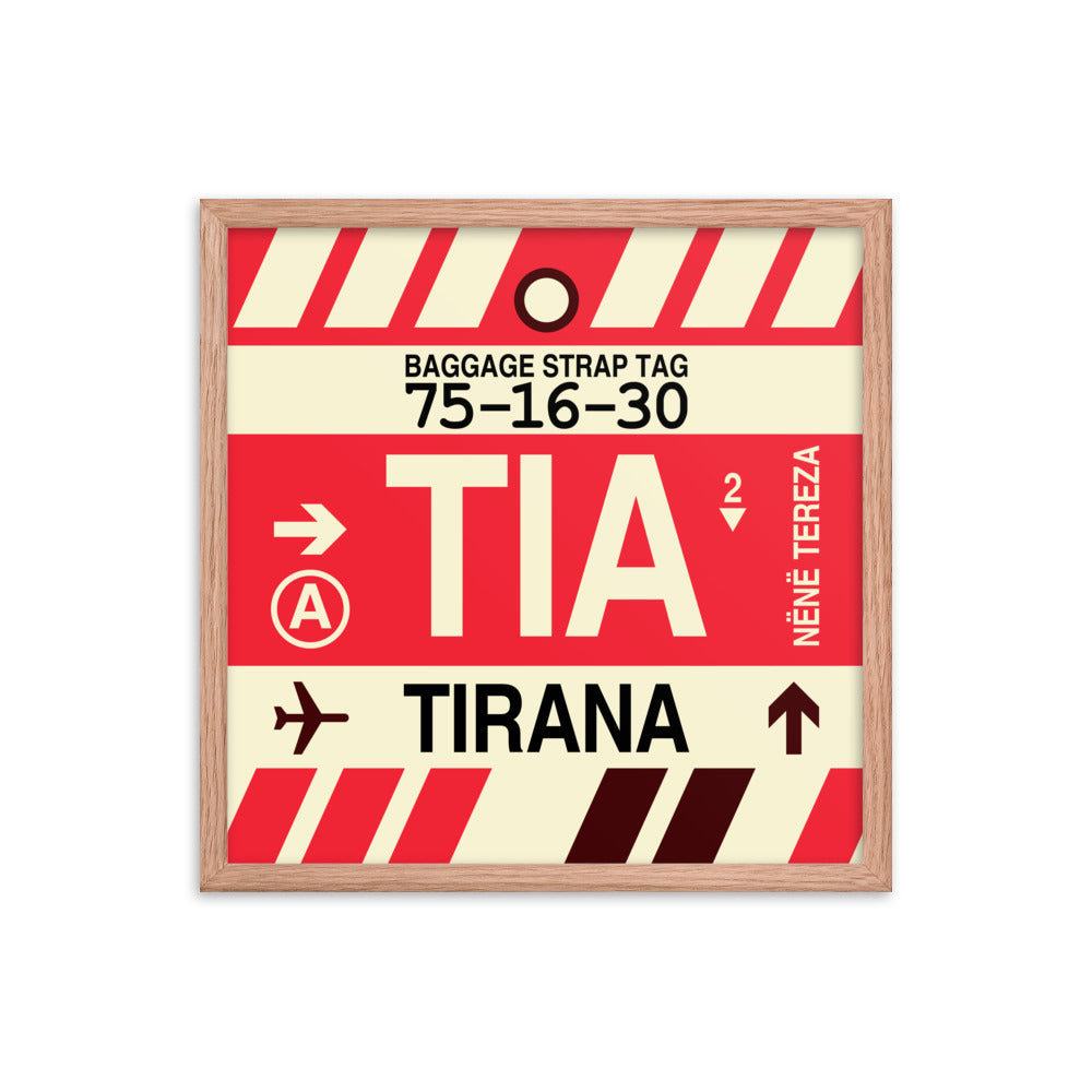 Travel-Themed Framed Print • TIA Tirana Souvenir • YHM Designs - Image 10