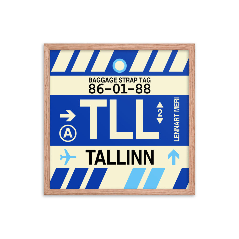 Travel-Themed Framed Print • TLL Tallinn Souvenir • YHM Designs - Image 10