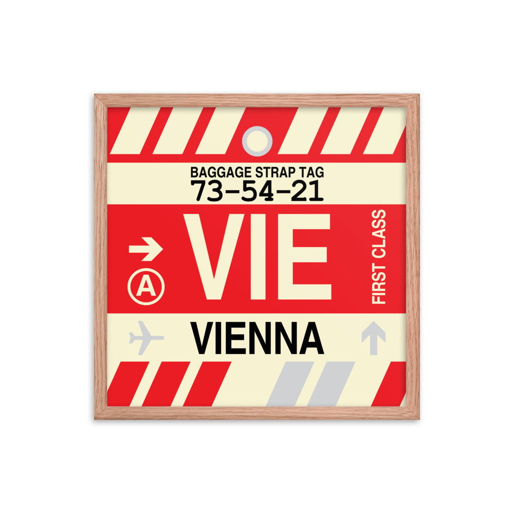 Travel-Themed Framed Print • VIE Vienna • YHM Designs - Image 10