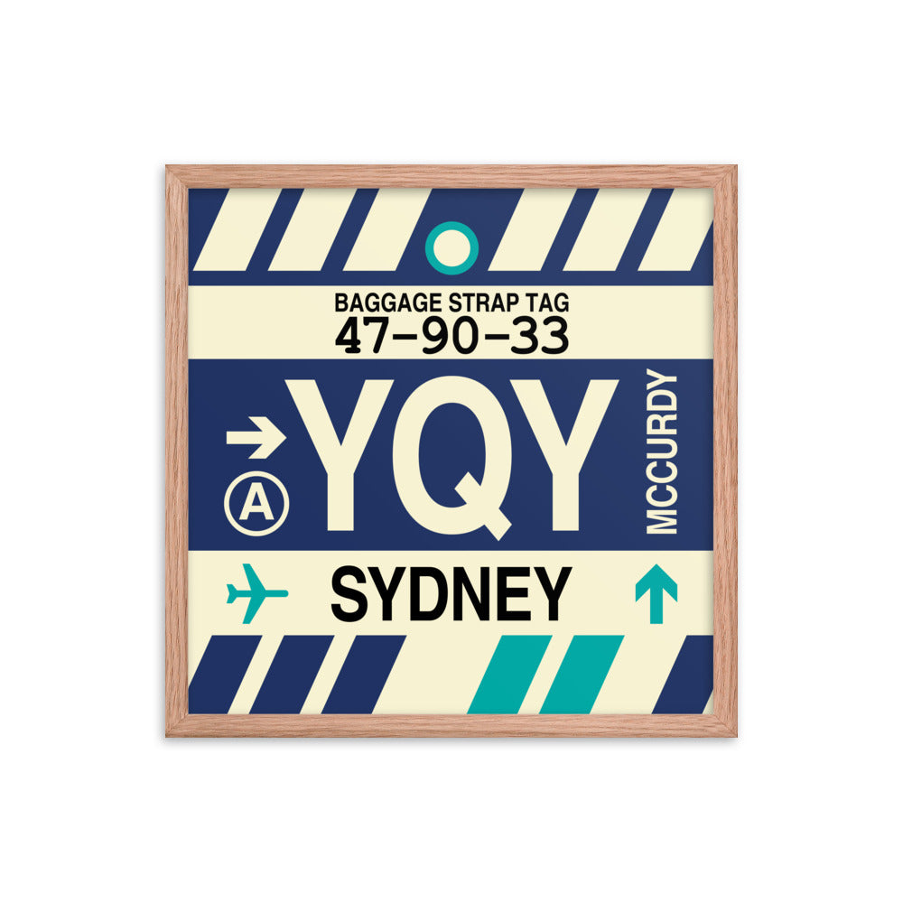 Travel-Themed Framed Print • YQY Sydney • YHM Designs - Image 10