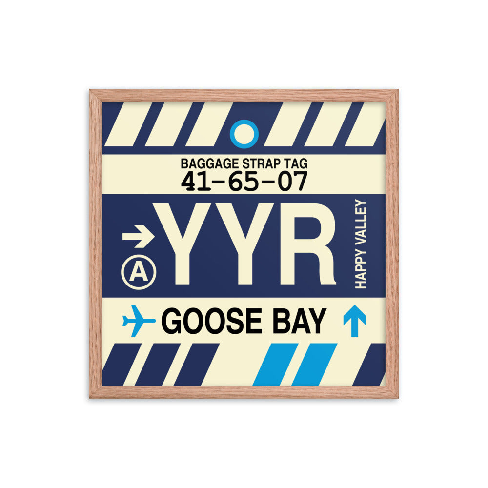 Travel-Themed Framed Print • YYR Goose Bay • YHM Designs - Image 10