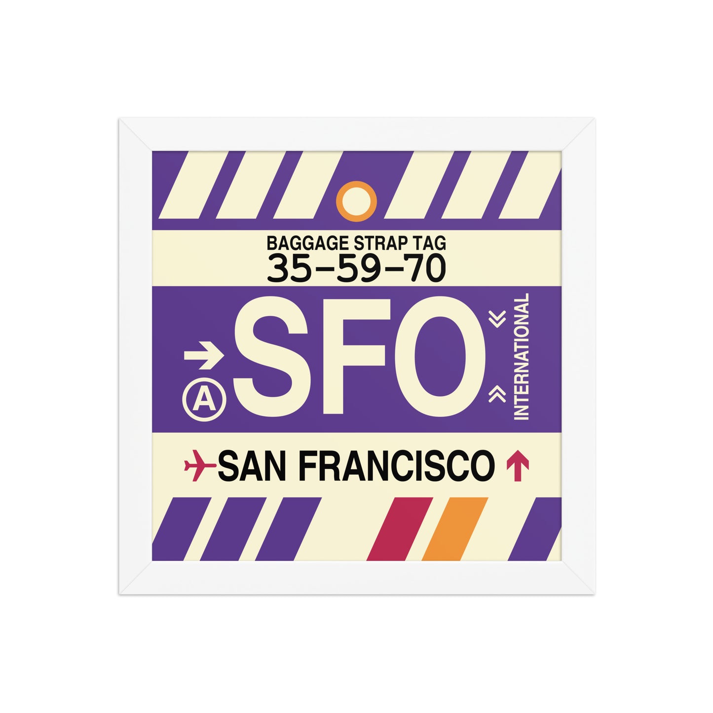 Travel-Themed Framed Print • SFO San Francisco • YHM Designs - Image 11