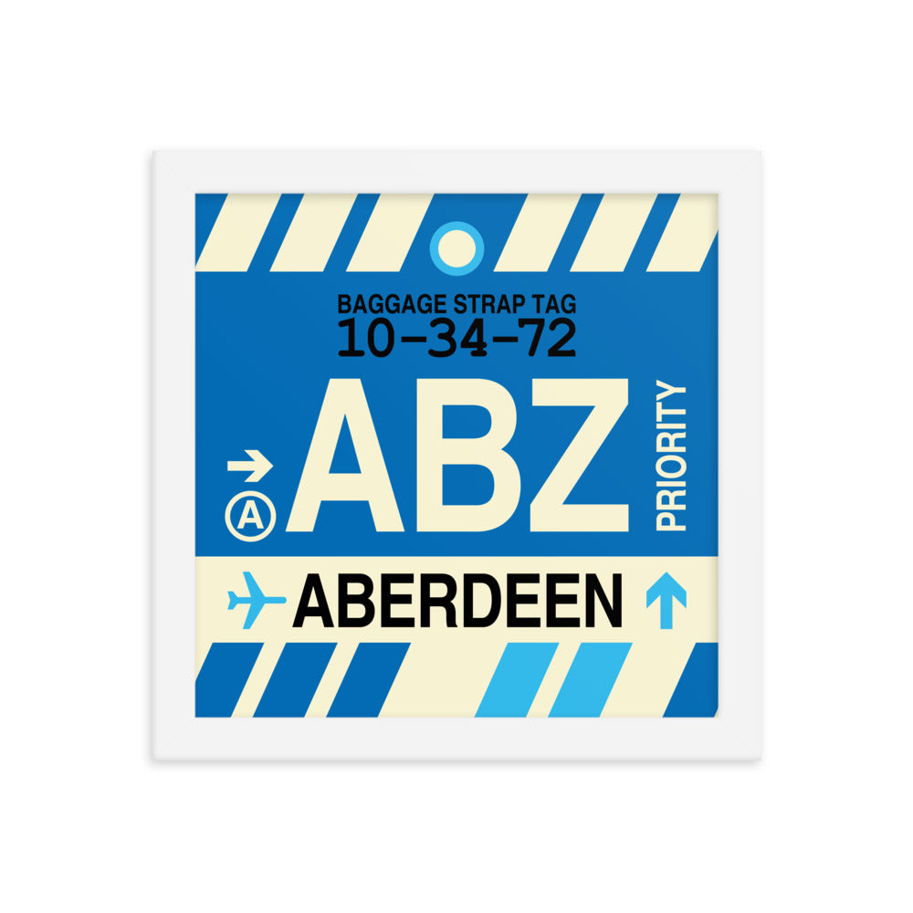 Travel-Themed Framed Print • ABZ Aberdeen • YHM Designs - Image 11