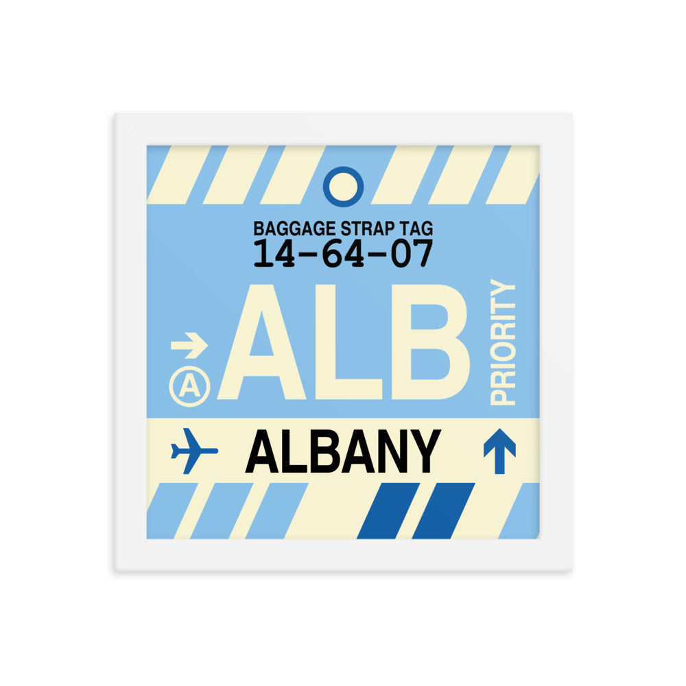 Travel-Themed Framed Print • ALB Albany • YHM Designs - Image 11