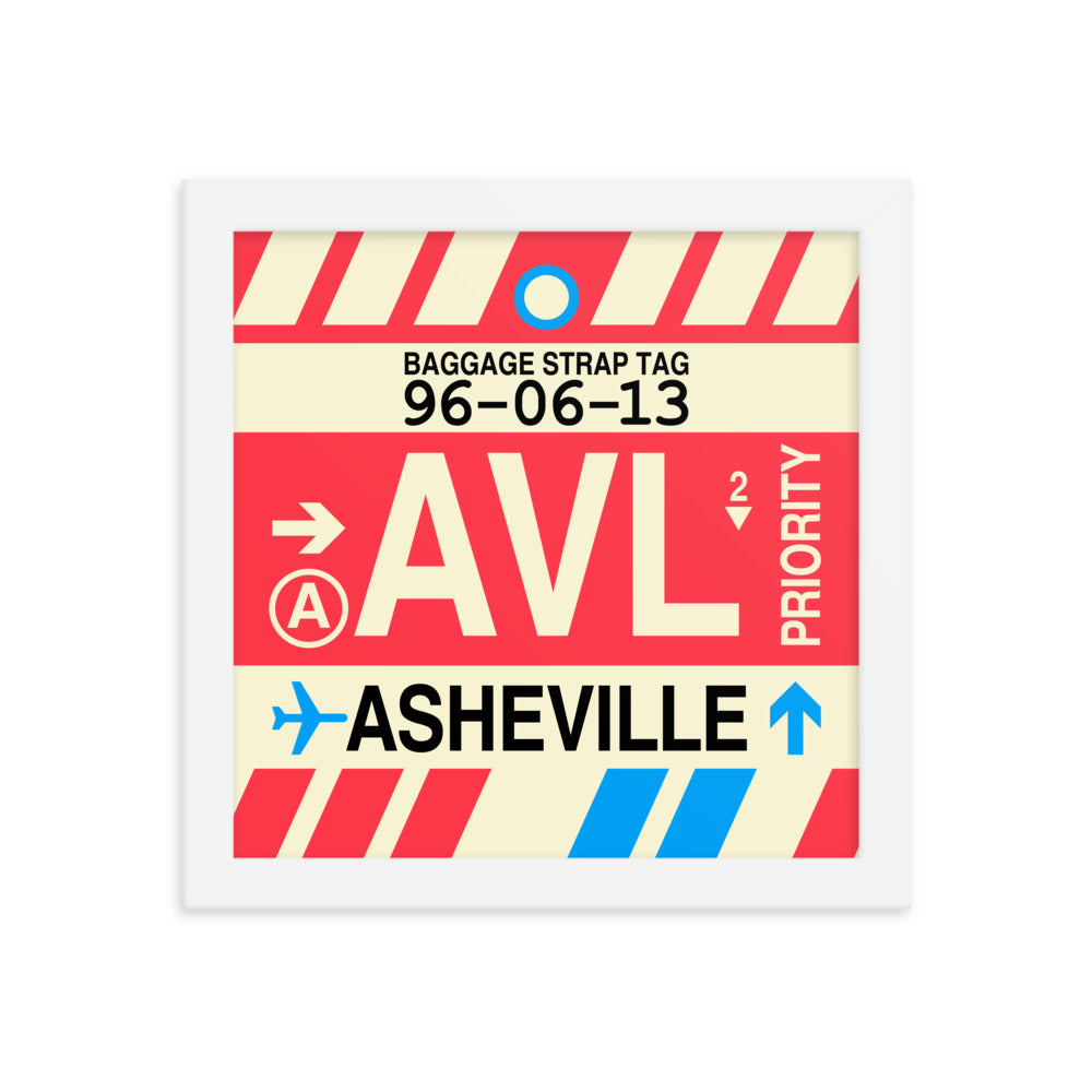 Travel-Themed Framed Print • AVL Asheville • YHM Designs - Image 11