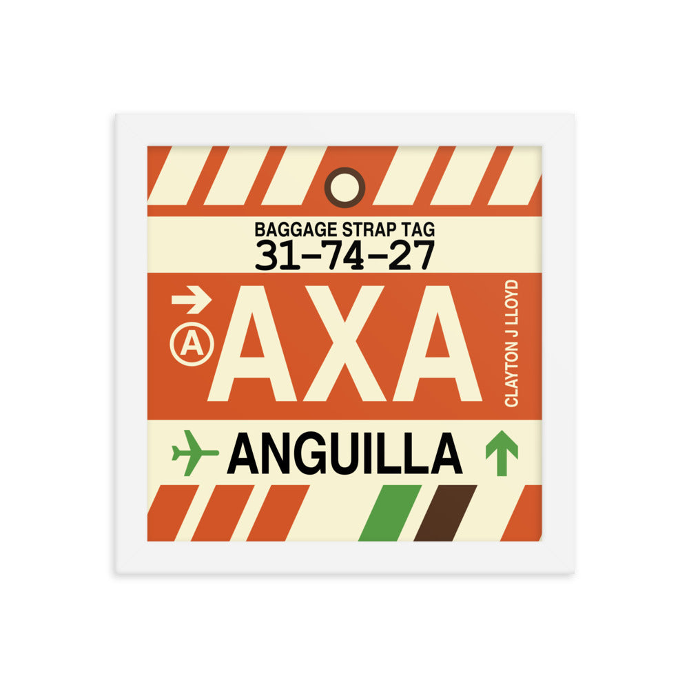 Travel-Themed Framed Print • AXA Anguilla Souvenir • YHM Designs - Image 11