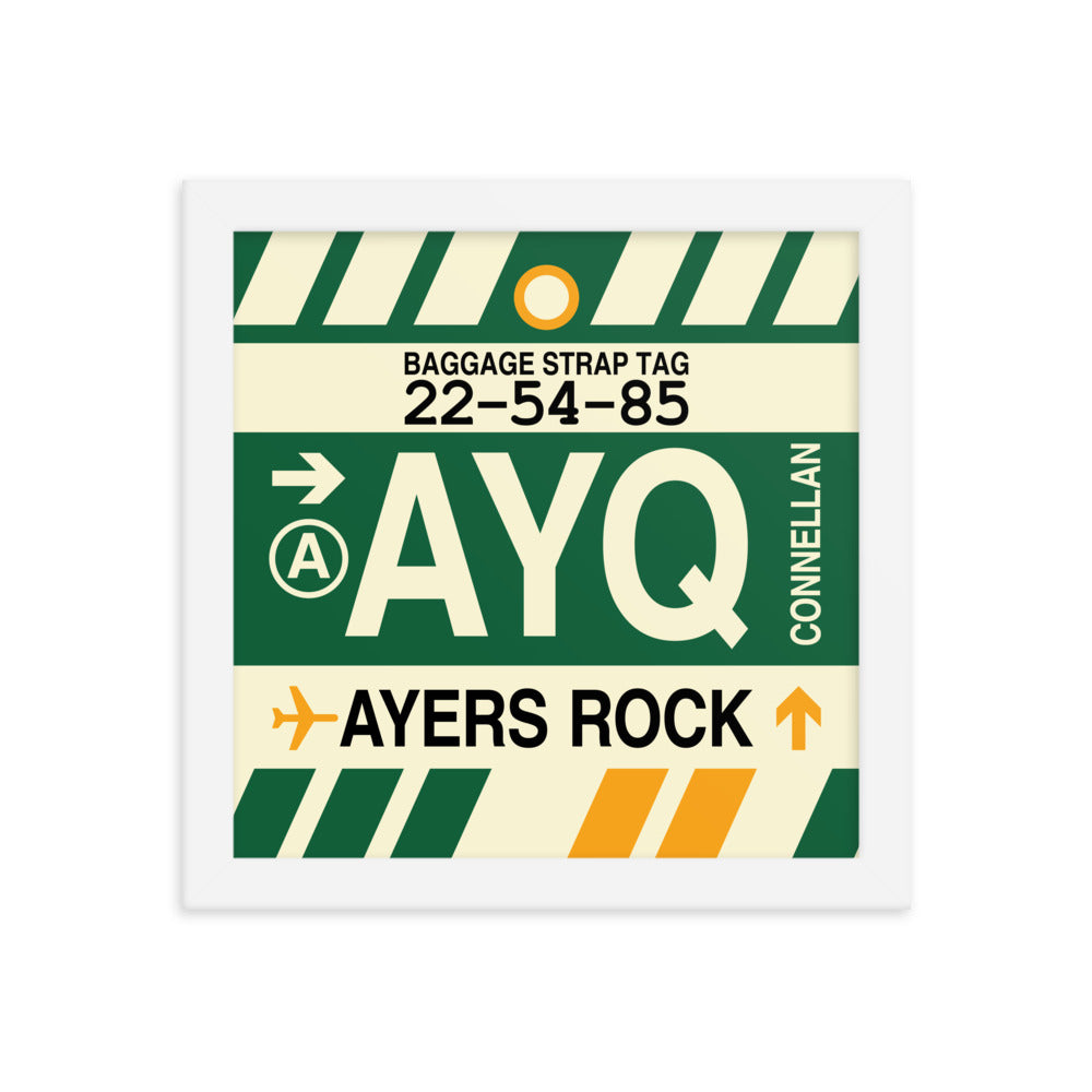 Travel-Themed Framed Print • AYQ Ayers Rock Souvenir • YHM Designs - Image 11