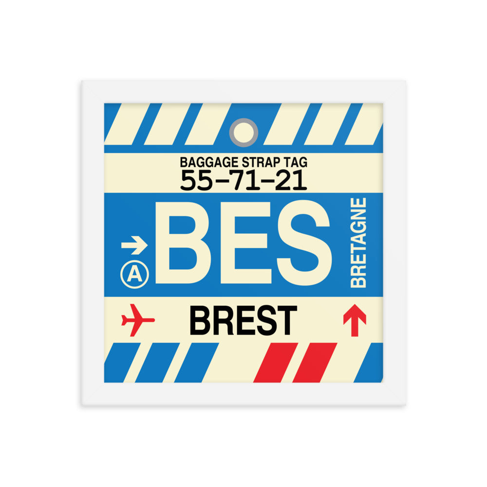 Travel-Themed Framed Print • BES Brest • YHM Designs - Image 11