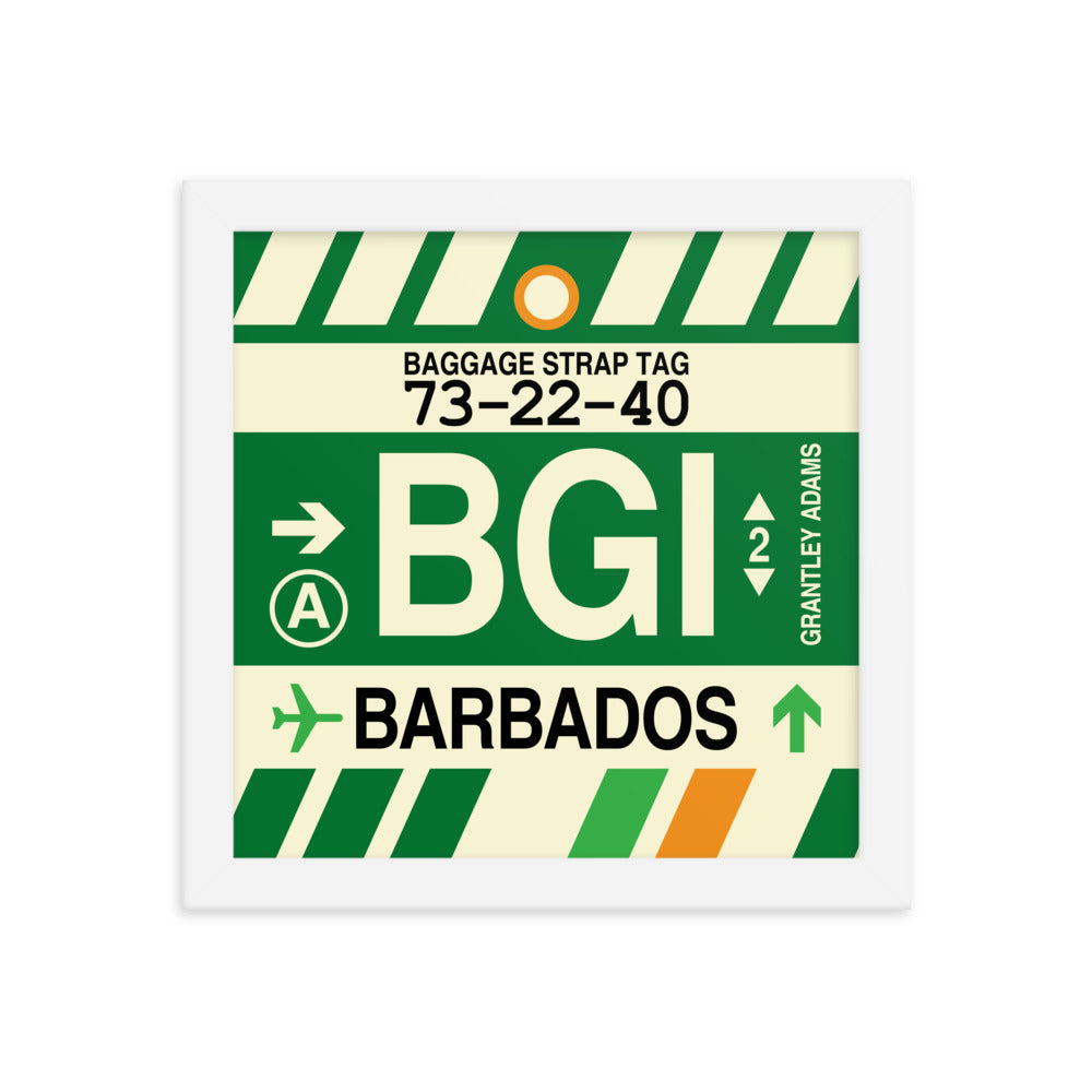 Travel-Themed Framed Print • BGI Barbados Souvenir • YHM Designs - Image 11