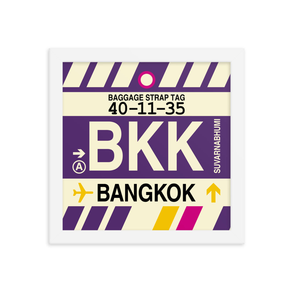 Travel-Themed Framed Print • BKK Bangkok Souvenir • YHM Designs - Image 11