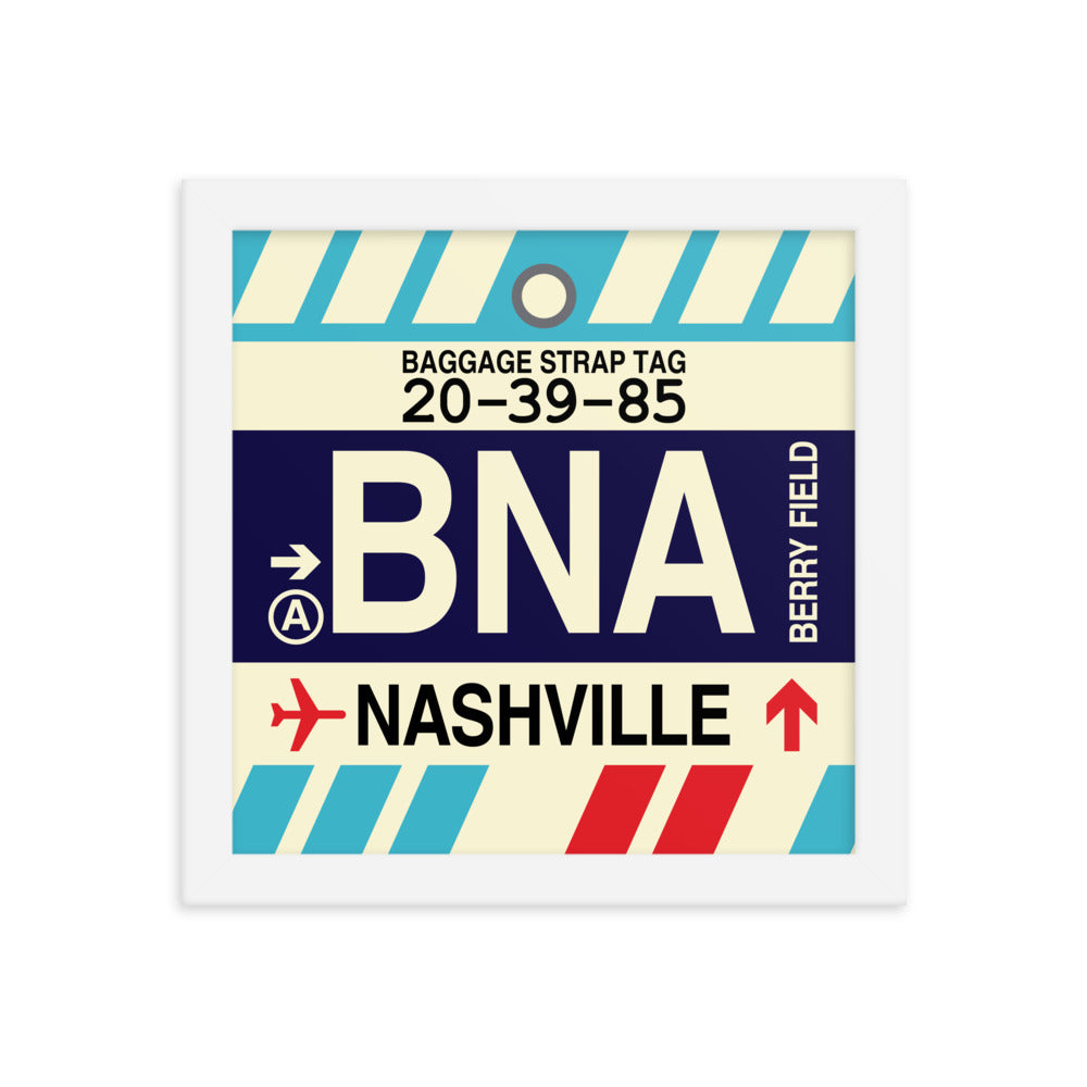 Travel-Themed Framed Print • BNA Nashville Souvenir • YHM Designs - Image 11