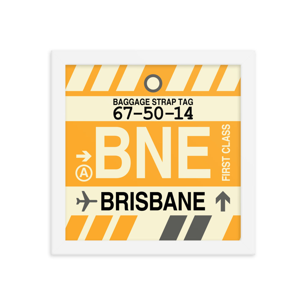 Travel-Themed Framed Print • BNE Brisbane • YHM Designs - Image 11