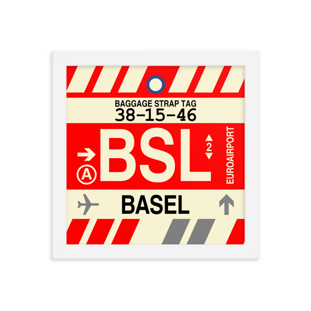 Travel-Themed Framed Print • BSL Basel Souvenir • YHM Designs - Image 11