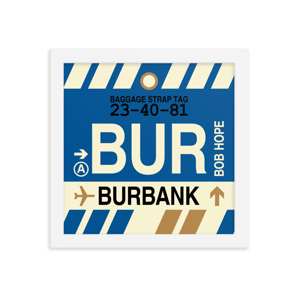 Travel-Themed Framed Print • BUR Burbank Souvenir • YHM Designs - Image 11