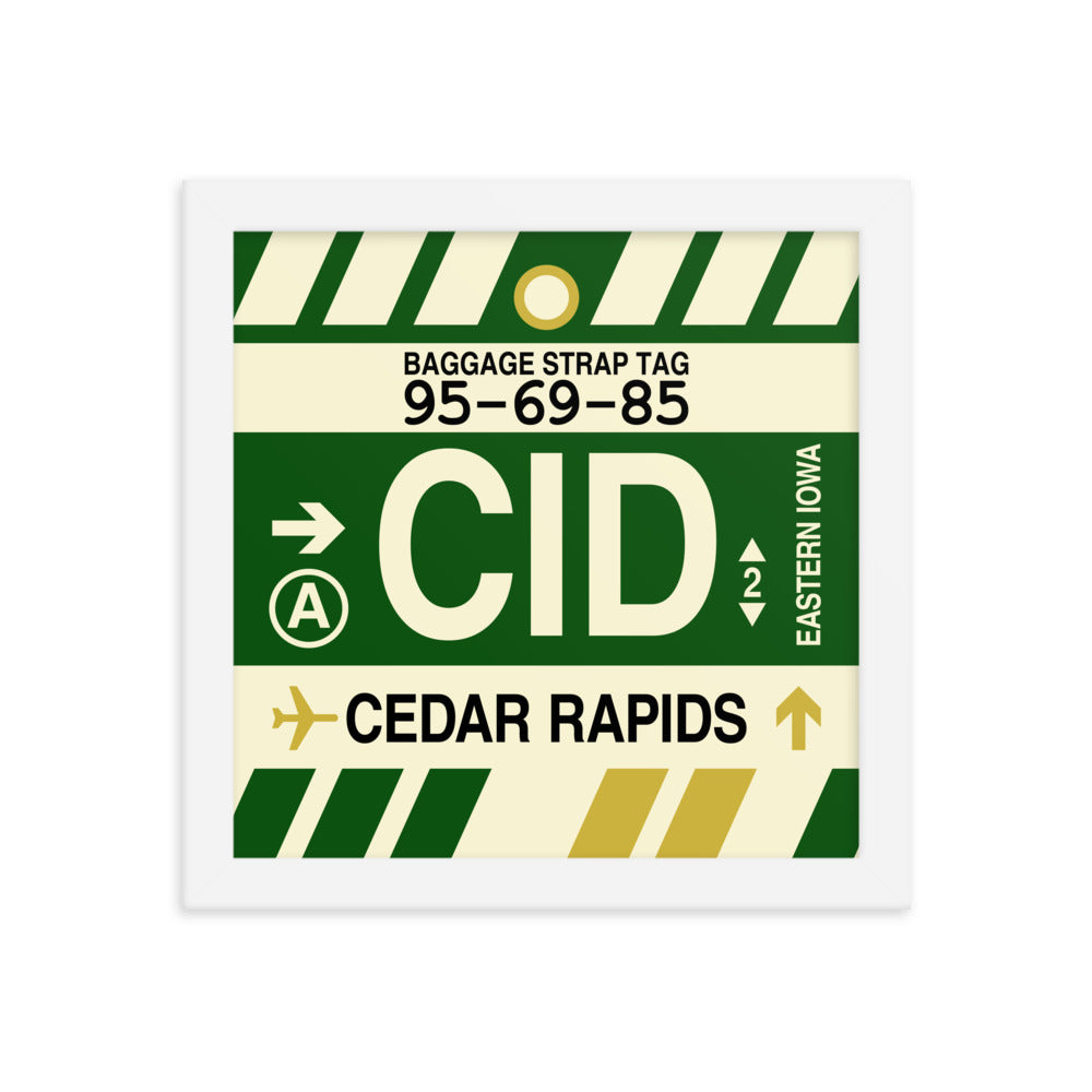 Travel-Themed Framed Print • CID Cedar Rapids Souvenir • YHM Designs - Image 11